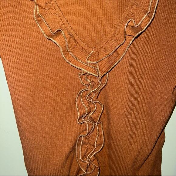 NWT ANTHROPOLOGIE MAEVE ruffle bohemian detail blouse M - Picture 4 of 5